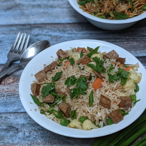 Vegan chYckin fried Rice