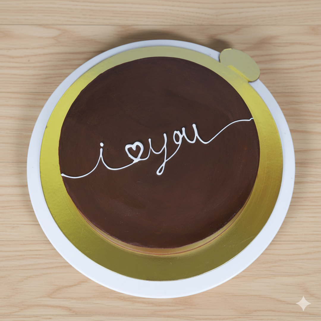 Hearty Love Belgian Chocolate Truffle cake - Image 2