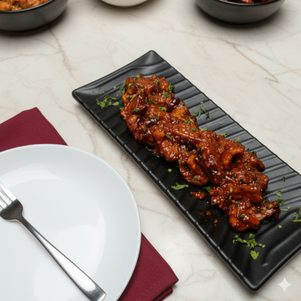 Vegan ChYckin in schezwan Sauce