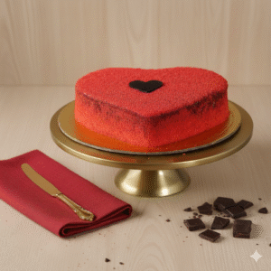 Heart Shape Red Velvet Cake