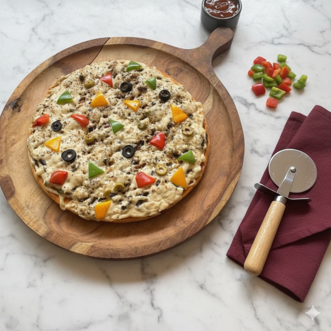 Jain Whole wheat Veg Delight Pizza (10 inch)