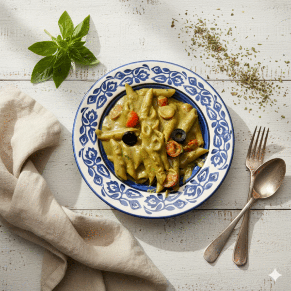 Creamy Vegan Pesto Pasta