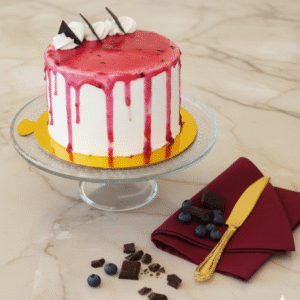 Berry Blush Drip Cake