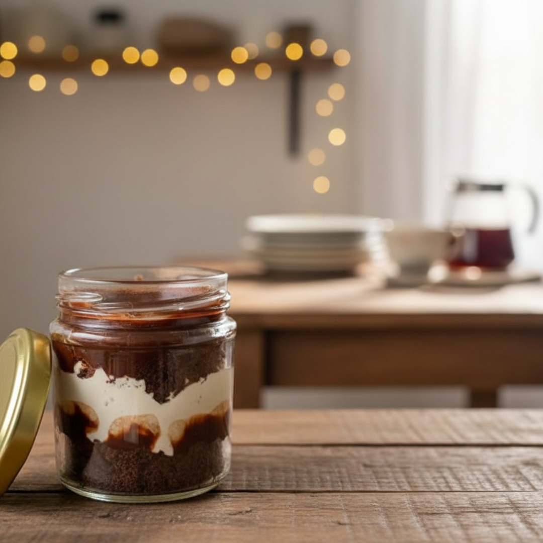 Belgian Chocolate Brownie Trifle Jar