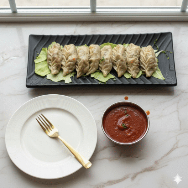 Wheat Flour Vegan Keema Momos