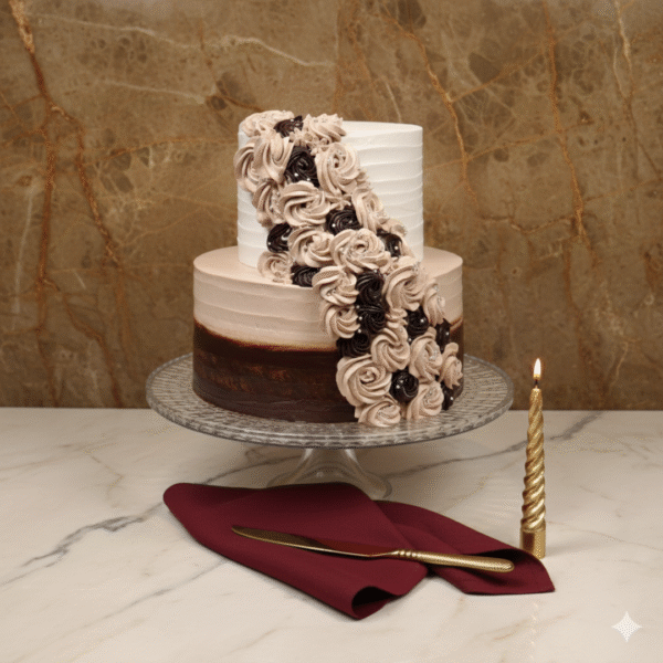 Belgian Chocolate Celebration Cake with chocolate mousse Filling