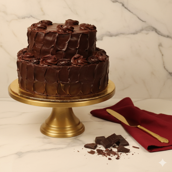 Dark Decadence Chocolate cake with chocolate Mousse Filling