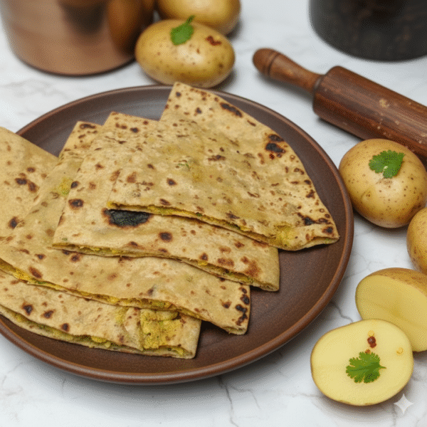 Jain Aloo Paratha/Flat Bread