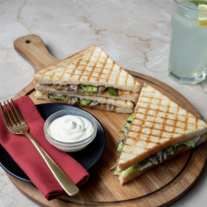 Grilled Vegetable Sandwich in Mayo Sauce