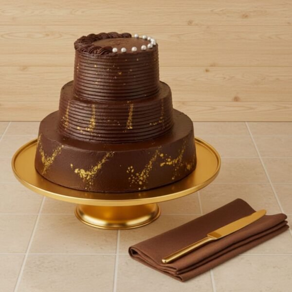 Velvet Orchard Triple Tier Truffle Cake